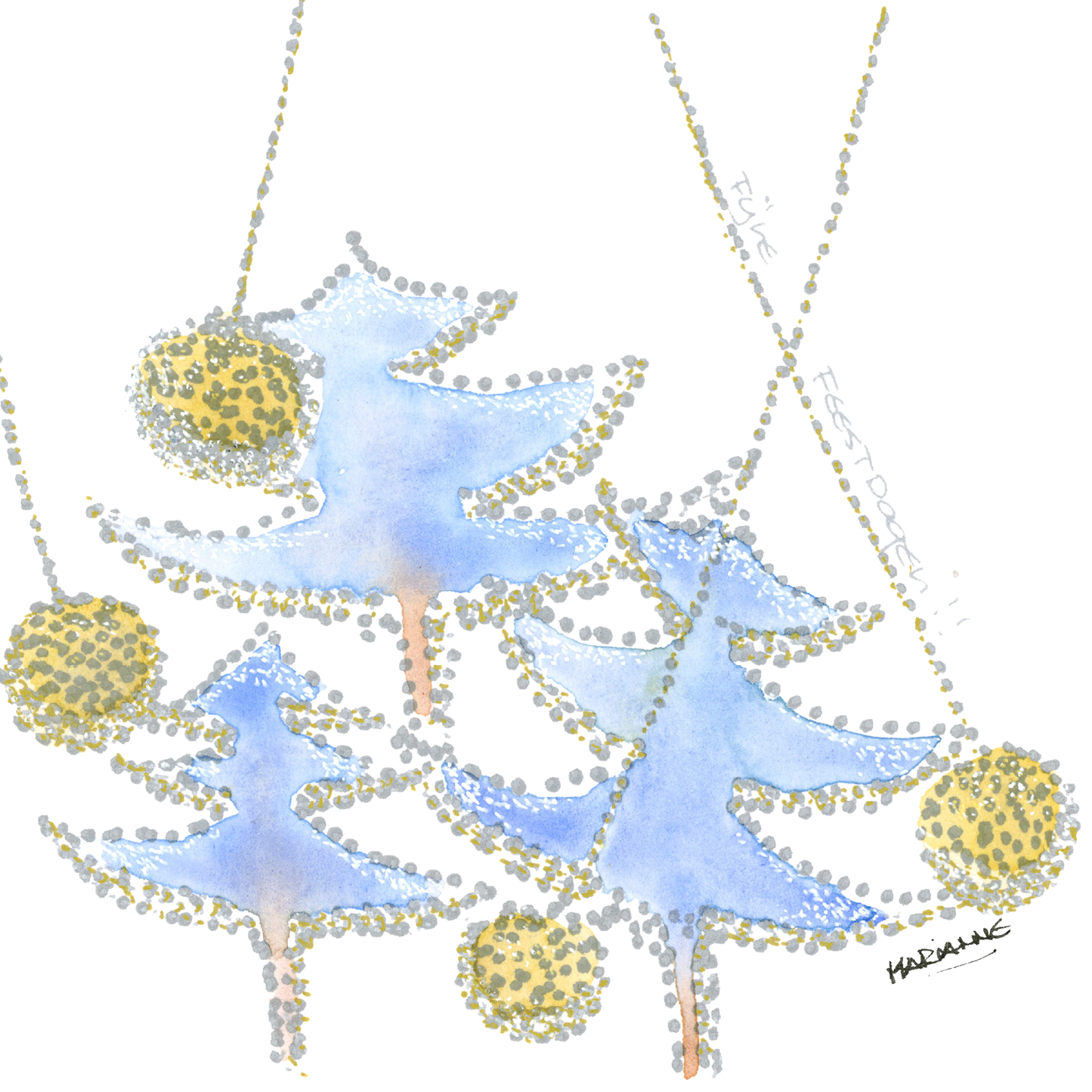 Kerstkaart Swingend door het Leven