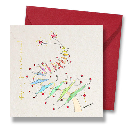 Kerstkaart Slingerboom